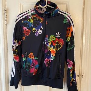 Adidas floral track jacket